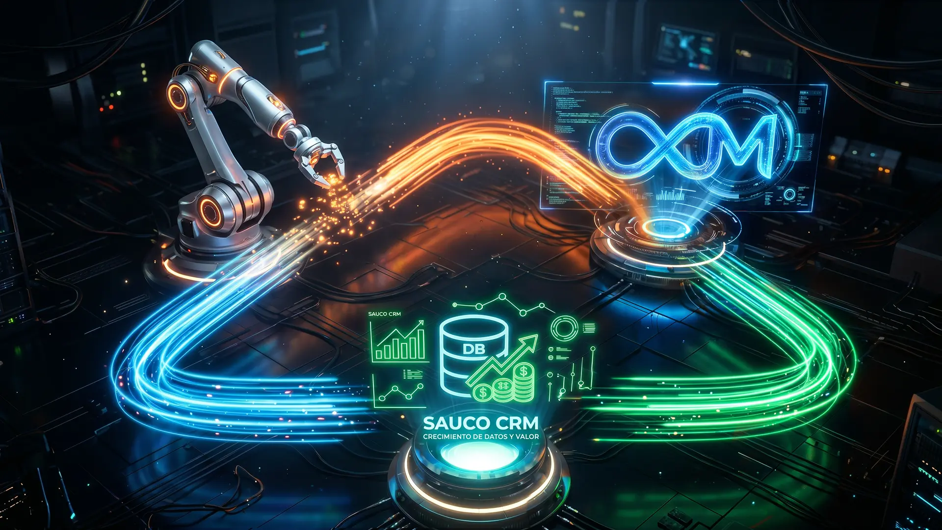 integración de meta ads con inteligencia artificial claude y sauco crm